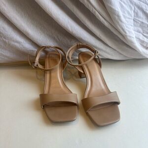 a new day Tan Heeled Sandals